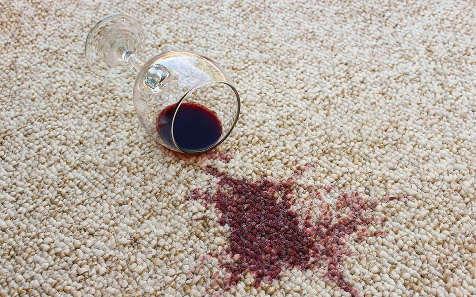 Red wine spill cleaning on carpet | JCB Interiors